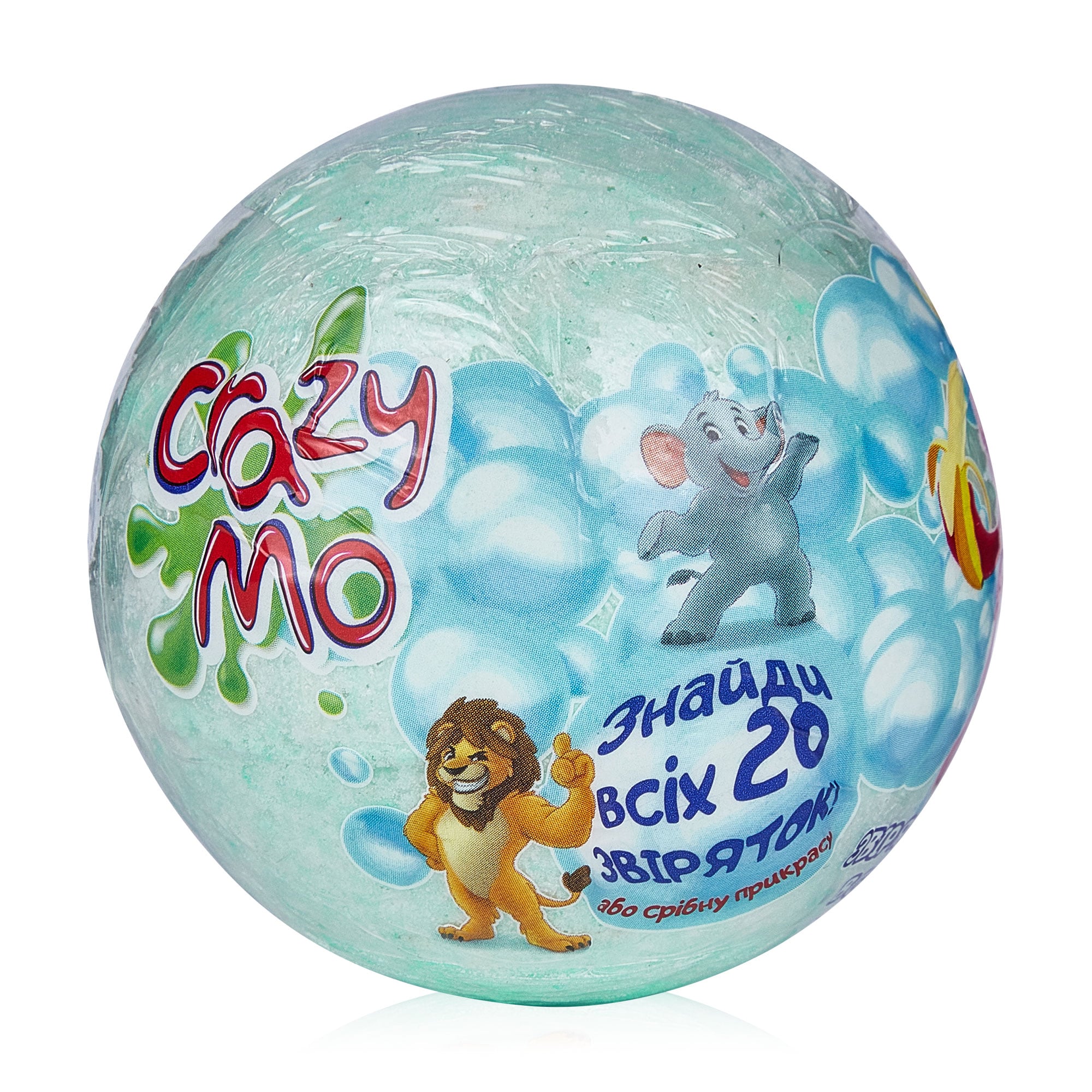 Шипуча бомба для ванни Crazy Mo з сюрпризом, банан та яблуко, 140 г
